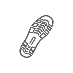 Detailed Sole Impression A Study in Footwear Design and Traction.