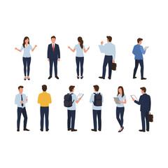 Diverse group of people in various poses and activities 1.