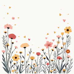 Nature Wildflower Floral Elements 