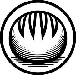 Minimalist black-white bread icon with clean lines, no shading, isolated on white. Simple, modern, scalable, ideal for bakery logos or digital use.