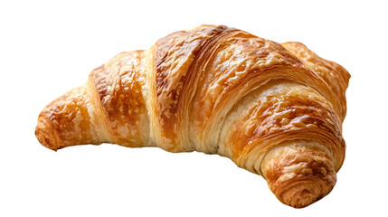 Golden baked flaky french croissant pastry perfect for breakfast or bakery promotion