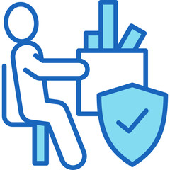 Job Loss Insurance blue icon