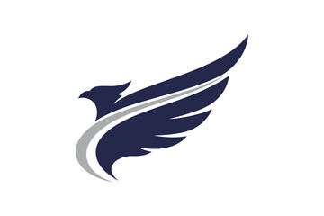 Dynamic Eagle Wing Logo Design for Business Branding and Marketing in Modern Graphic Style