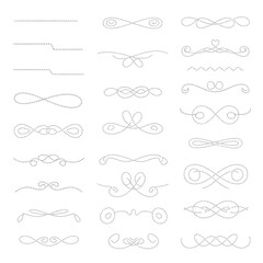 Elegant dotted line dividers for creative design projects, a versatile collection of decorative elements to enhance your layouts and crafts with a subtle touch