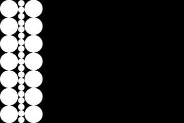 Simple Background Frame, Unique Background, White and Black Color, Black Background, Unique Background Design
