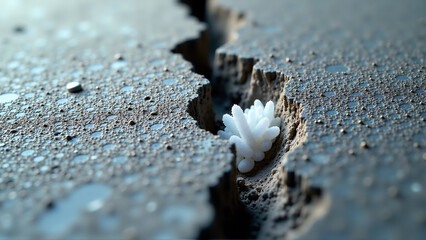 Self-Healing Concrete Crack Repair