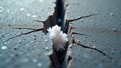 Self-Healing Concrete Crack Repair