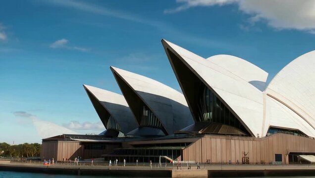Modern building architecture against blue sky