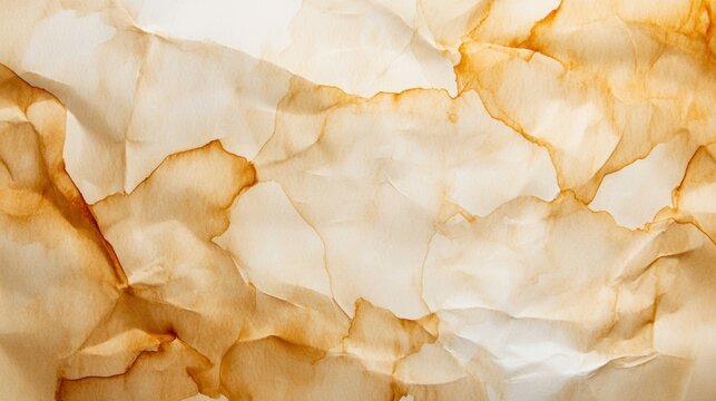 crumpled paper texture with warm brown tones, creating an aged and vintage appearance, ideal for backgrounds or artistic designs.