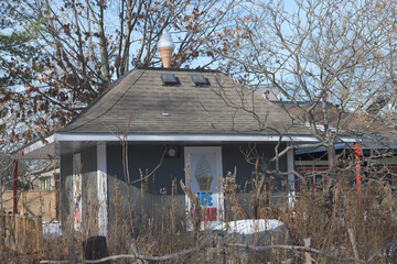 Fototapeta premium ice cream cabin near The Grenadier Cafe located inside High Park at 200 Parkside Dr, Toronto