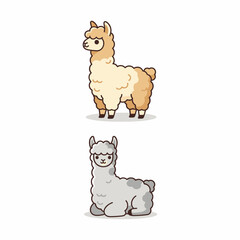 Obraz premium Cute and Fluffy Alpaca in Natural Habitat - Perfect for Wildlife Photography