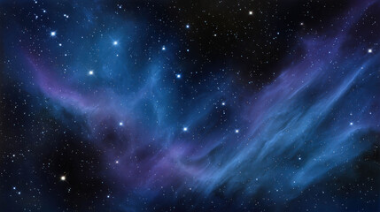 Naklejka premium Vast Starfields with Interwoven Nebulae Captured in High Exposure Image for Astronomy, Space, and Cosmic Exploration