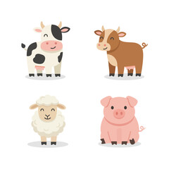 Charming Farm Animals in Their Natural Habitat