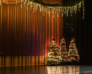 christmas background with christmas tree