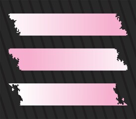 Set of torn paper pieces vector