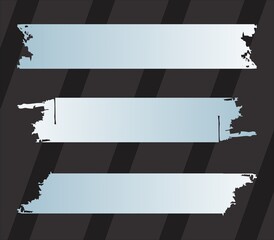 Set of torn paper pieces vector