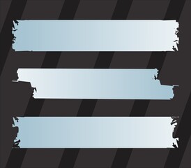 Set of torn paper pieces vector