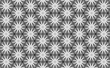 Fototapeta premium Black and White Seamless Pattern. Repeating Background. Textile. Fabric. Monochrome Wrapping. Digital Paper