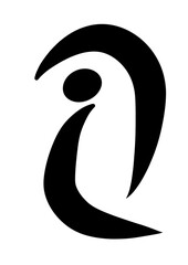 black and white vector logo