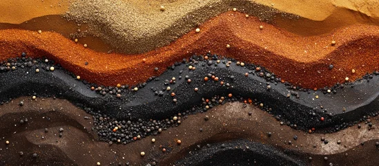 Colorful spice blend texture background. Culinary ingredient image for food blog or recipe © adiba