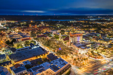 Fototapeta premium St. Augustine, Florida during Night of Lights