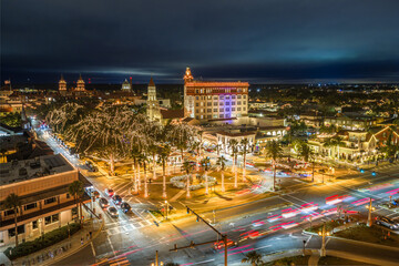 Fototapeta premium St. Augustine, Florida during Night of Lights
