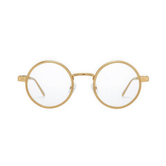 glasses on white background