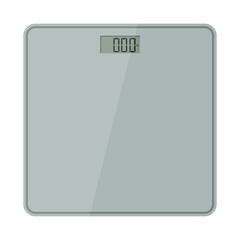 Digital Body Weighing Scale. Editable EPS 10 vector graphic illustration isolated on white background.