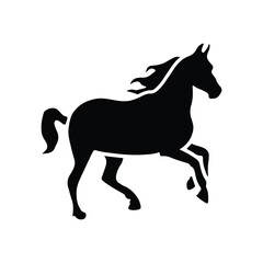 Horse icon, running, animal