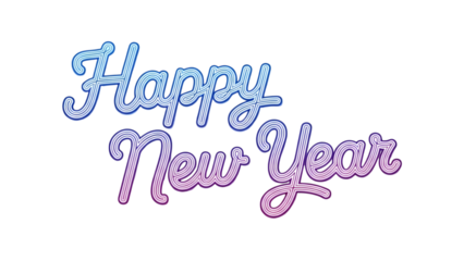 Colorful Happy New Year 3D Blocks - Playful Toy Font Design