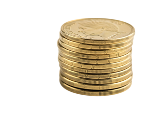 Stack of gold coins