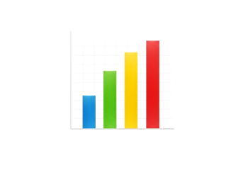 Colorful vertical bar graph