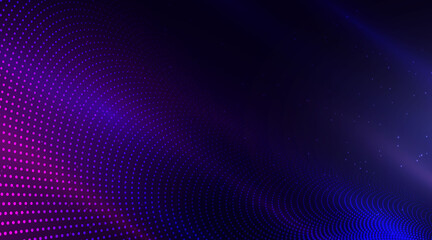 Technology background. Abstract digital combination dots. Network connection structure. 3D rendering.