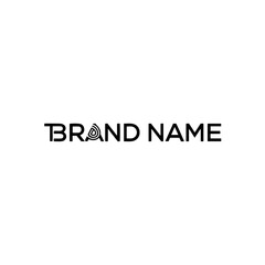 Fototapeta premium Abstract brand name logotype with unique spiral target letter 'd' design representing identity, communication, and innovation isolated on transparent background