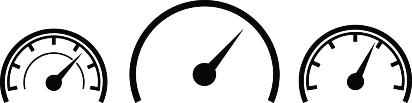 Blank Speedometer Displaying Vehicle Mph with Speed Meter Icon for Dashboard Blank Gauge Speed Indicator