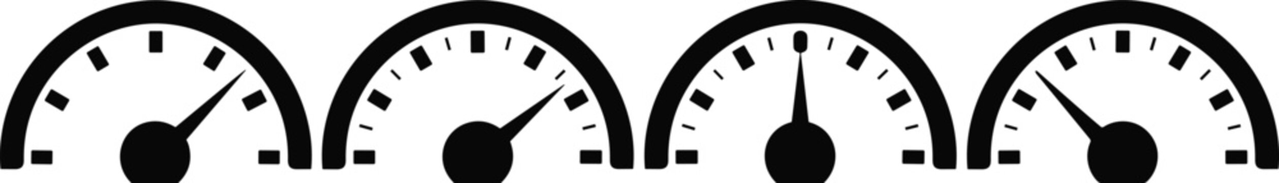 Blank speedometer speed meter icon vector template graphic blank speedometer and speed meter mph needle gauge dial panel dashboard