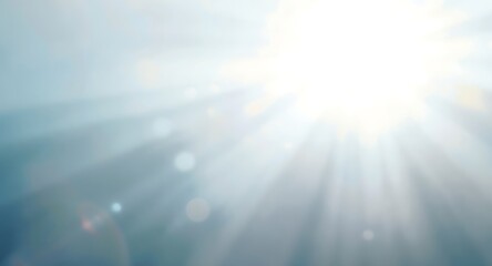 Fototapeta premium Bright light shining through clouds