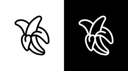 Banana With Icon Set Design