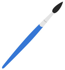 Blue paint brush