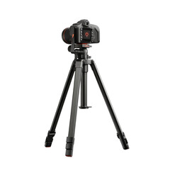 Portable Tripod for Camera Folded Transparent PNG