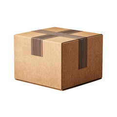 Blank Delivery Box Mockup for E-commerce Transparent PNG
