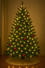 christmas tree with christmas decorations