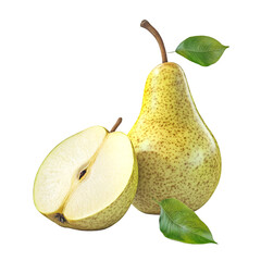 pear with leaves