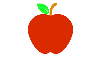 Apple Illustration, Hand-Drawn Fruit Vector, Fresh Red Apple Clipar