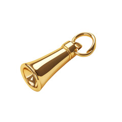 golden key isolated on white