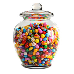 jelly beans in a glass jar