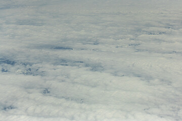 Layer of clouds on the sky.