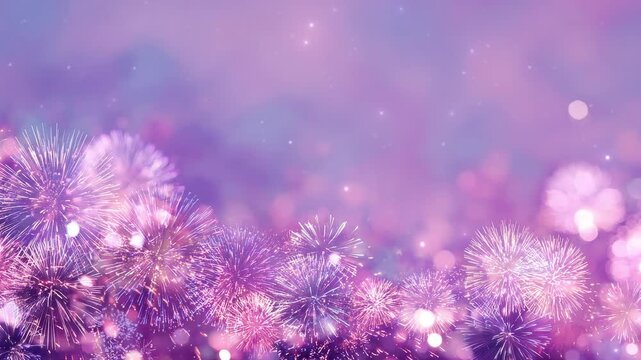 purple background with fireworks