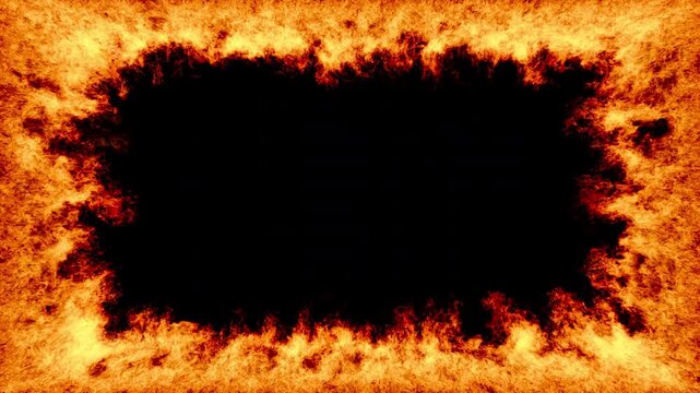 VFX Fire Frame Border 5 Seconds Loop 30fps Animation1
