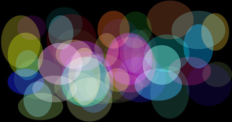 Colorful bokeh lights background